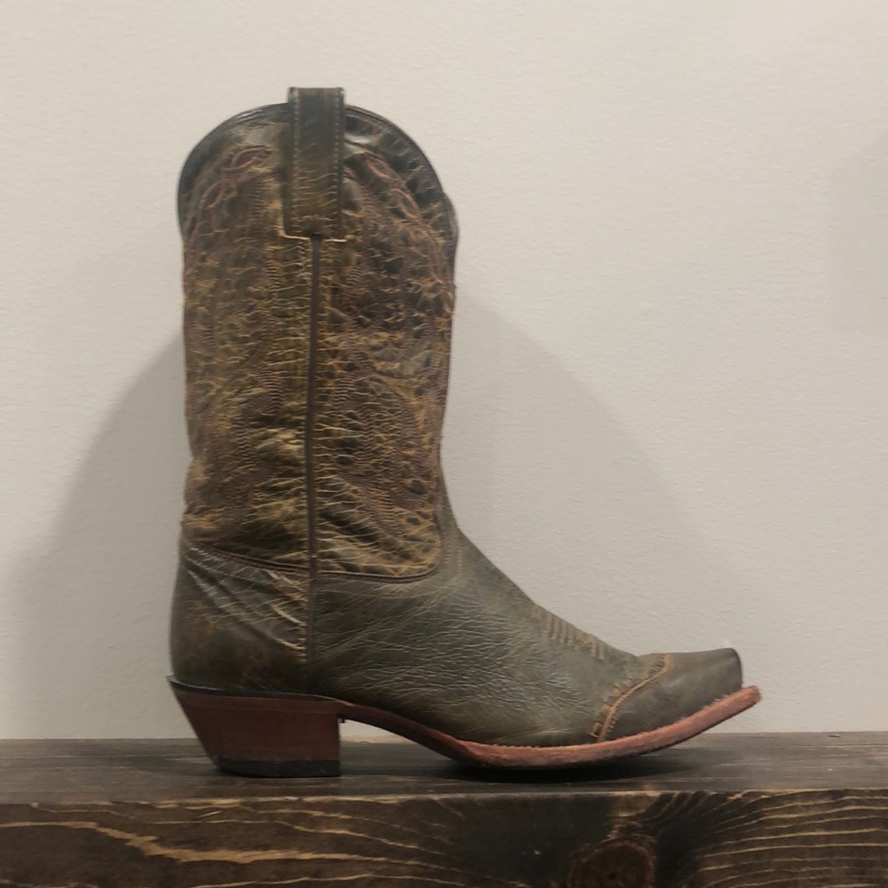 Tony Lama cowboy boots.